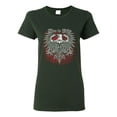 thumbnail image 1 of Live To Ride Motto Motorcylce Club Cars and Trucks Womens Graphic T-Shirt, Forest Green, Large, 1 of 3