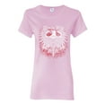 thumbnail image 1 of Live To Ride Motto Motorcylce Club Cars and Trucks Womens Graphic T-Shirt, Light Pink, Small, 1 of 3