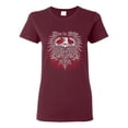 thumbnail image 1 of Live To Ride Motto Motorcylce Club Cars and Trucks Womens Graphic T-Shirt, Maroon, X-Large, 1 of 3