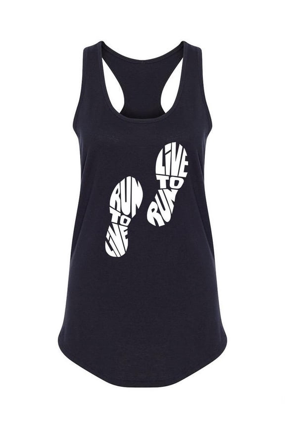 Live To Run, Run To Live Quote Tank Women -Image by Shutterstock, Female Large
