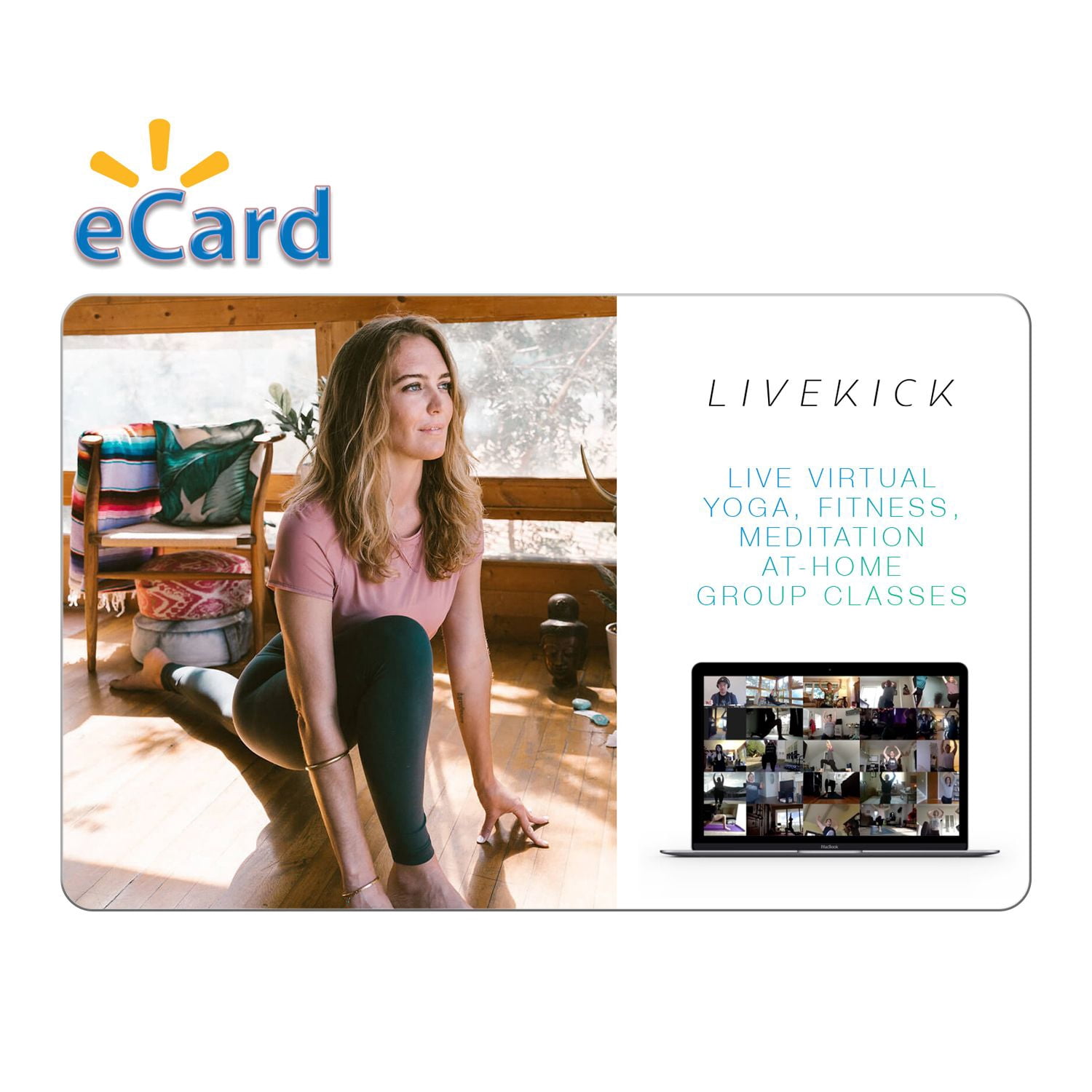 Live Virtual Yoga, Fitness and Meditation At-Home Classes, 4 Live Virtual Classes for $50 (Email Delivery)