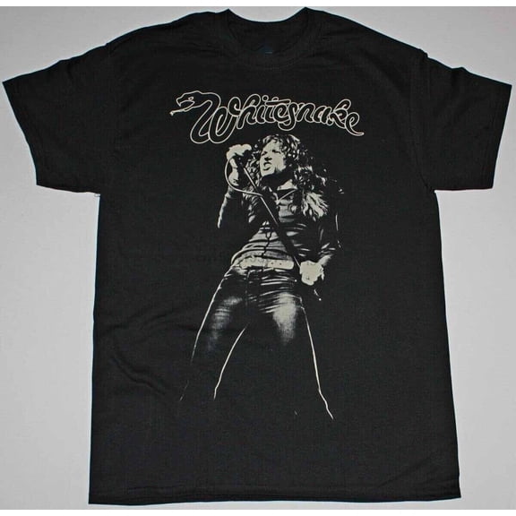 Reprint Rare Live WHITESNAKE David Coverdale Shirt Classic Black Unisex S-5XL