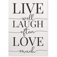 thumbnail image 1 of Live Well Laugh Often Love Much Wood Sign 12x18, 1 of 1