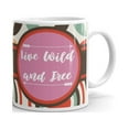 thumbnail image 1 of Live Wild and Free Inspirational Coffee Tea Ceramic Mug Office Work Cup Gift 15oz, 1 of 3