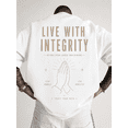 thumbnail image 1 of Live With Integrity Graphic Sweatshirt for Men Women Inspirational Back Print Oversized Pullover Crewneck, 1 of 9