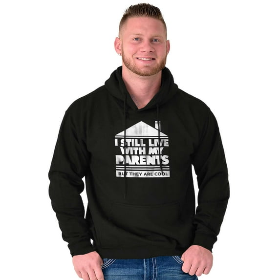 Live With Parents Slacker Funny Hoodie Sweatshirt Women Men Brisco Brands S