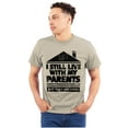 thumbnail image 1 of Live With Parents Slacker Funny Men's Graphic T Shirt Tees Brisco Brands L, 1 of 5