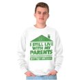thumbnail image 1 of Live With Parents Slacker Funny Unisex Plus Fleece Graphic Sweatshirt Brisco Brands 5X, 1 of 5