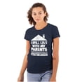 thumbnail image 1 of Live With Parents Slacker Funny Womens Fitted Plus Size Graphic Tee Brisco Brands 3X, 1 of 5