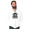 thumbnail image 1 of Live With Parents Slacker Funny Unisex Fleece Graphic Zip Up Hoodie Brisco Brands 5X, 1 of 5