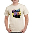 thumbnail image 1 of Live With Pride Banner T-Shirt Men -Smartprints Designs, Male 3X-Large, 1 of 4