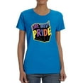 thumbnail image 1 of Live With Pride Banner T-Shirt Women -Smartprints Designs, Female 4X-Large, 1 of 4
