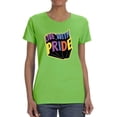 thumbnail image 1 of Live With Pride Banner T-Shirt Women -Smartprints Designs, Female Large, 1 of 4