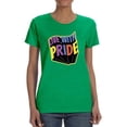 thumbnail image 1 of Live With Pride Banner T-Shirt Women -Smartprints Designs, Female Medium, 1 of 4