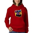 thumbnail image 1 of Live With Pride Colorful Banner Hoodie Women -Smartprints Designs, Female 4X-Large, 1 of 4