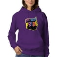 thumbnail image 1 of Live With Pride Colorful Banner Hoodie Women -Smartprints Designs, Female Large, 1 of 4