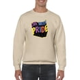thumbnail image 1 of Live With Pride Colorful Banner Sweatshirt Men -Smartprints Designs, Male Medium, 1 of 4