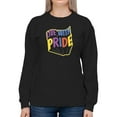 thumbnail image 1 of Live With Pride Colorful Banner Sweatshirt Women -Smartprints Designs, Female 3X-Large, 1 of 4