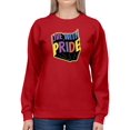 thumbnail image 1 of Live With Pride Colorful Banner Sweatshirt Women -Smartprints Designs, Female 3X-Large, 1 of 4