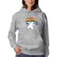 thumbnail image 1 of Live With Pride Polar Bear. Hoodie Women -Smartprints Designs, Female 5X-Large, 1 of 4