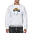 thumbnail image 1 of Live With Pride Polar Bear. Sweatshirt Men -Smartprints Designs, Male 3X-Large, 1 of 4
