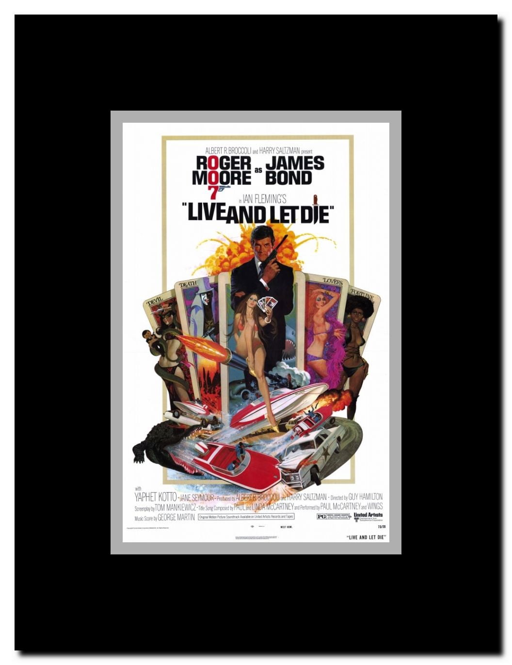 Live and Let Die Framed Movie Poster