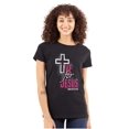 thumbnail image 1 of Live for Jesus Religious Faith Womens Slim Fit Graphic Tee Brisco Brands S, 1 of 5