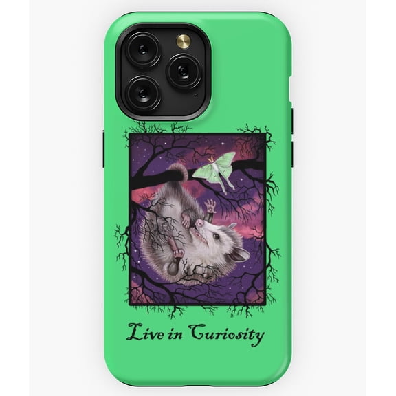 Live in Curiosity Opossum Moth M3600 Phone Case for iPhone 17 16 15 14 13 12 11 Pro Max