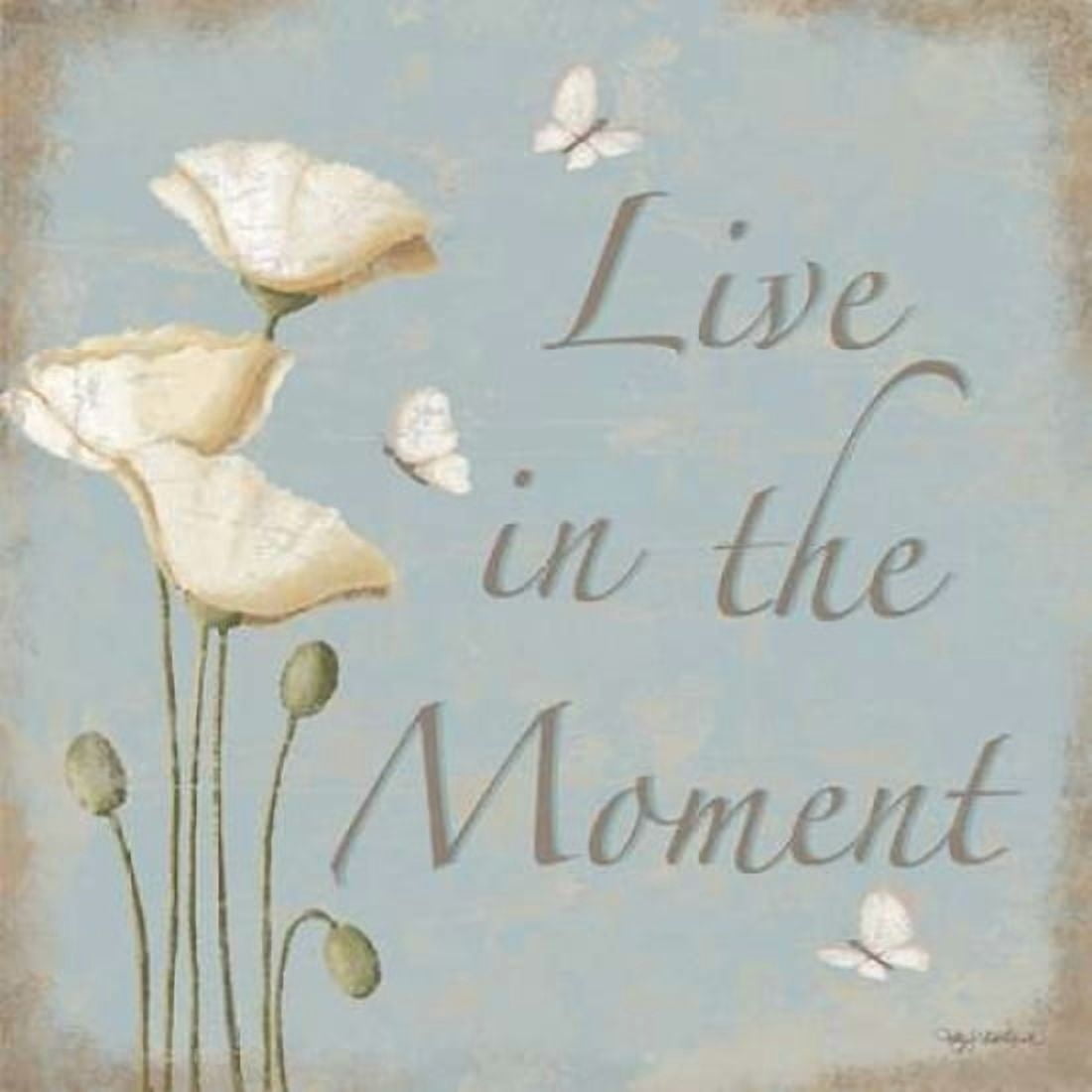 Live in the Moment Canvas Art - Kathy Middlebrook (24 x 24)