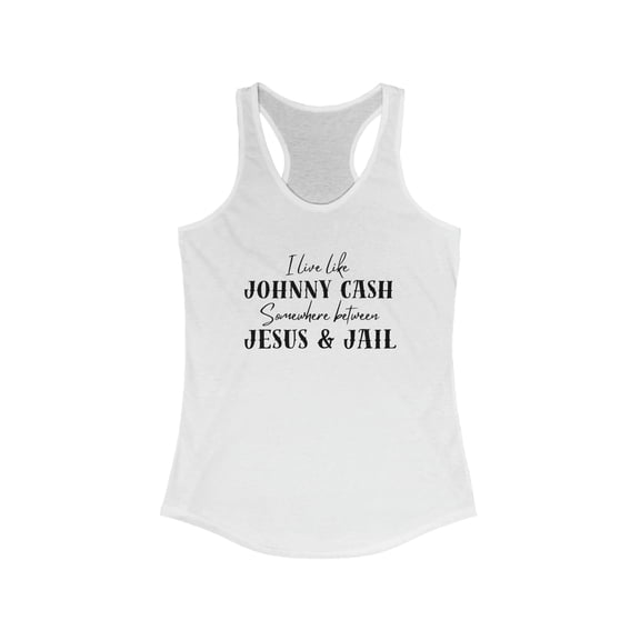 Live like Johnny Women's Ideal Racerback Tank