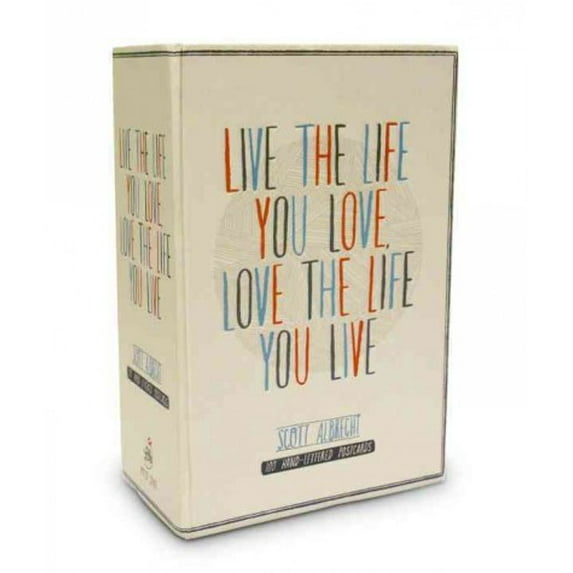 Live the Life You Love Postcard Box: 100 HAND-LETTERED POSTCARDS, 9780770433017, Paperback, Crds