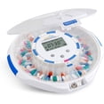thumbnail image 1 of LiveFine Automatic Pill Dispenser 28-Day Organizer with 6 Dosage Rings LCD Alerts Key & Magnifier, 1 of 5