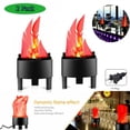 thumbnail image 1 of LiveGo 3D LED Fake Fire Flames Effect Light, 110V Electric Fake Campfire Lamp, Artificial Flickering Flame Table Lamp Halloween Christmas Party Decorations Holiday Supplies for Bar, Stage, Home, 1 of 13