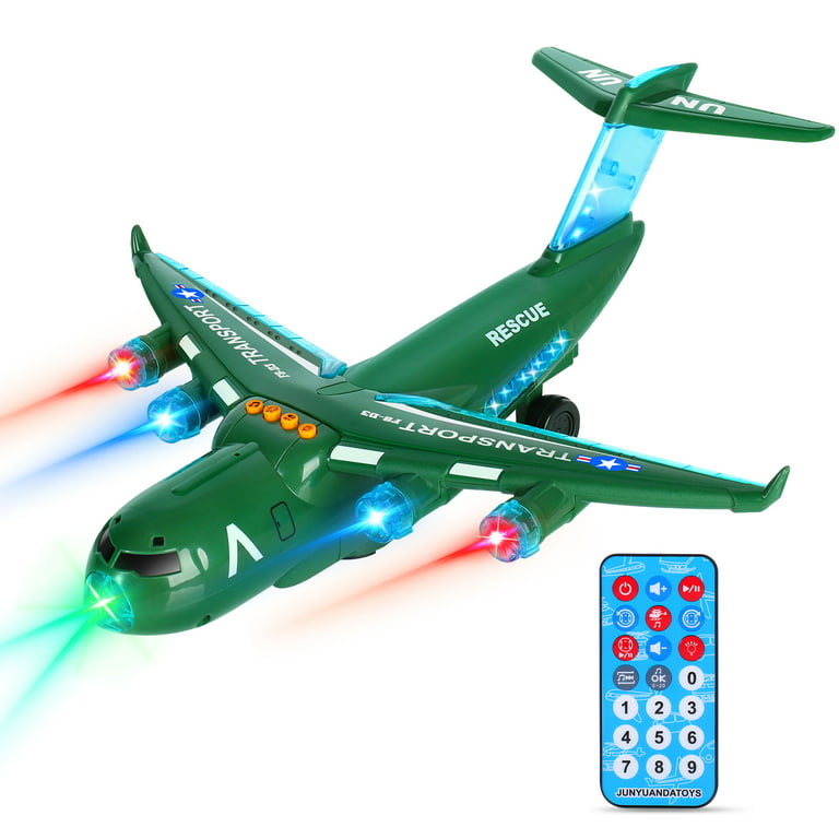 LiveGo Electric Airplane Toys for Kids, Bump and Go Action Airplane, Model  Plane with Attractive Lights and Sounds, Changes Direction on Contact