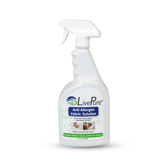 LivePure Anti-Allergen 32 OZ Fabric Spray for Household Surfaces