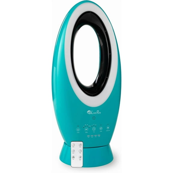 LivePure Bladeless Indoor/Outdoor Rechargeable Fan, Teal