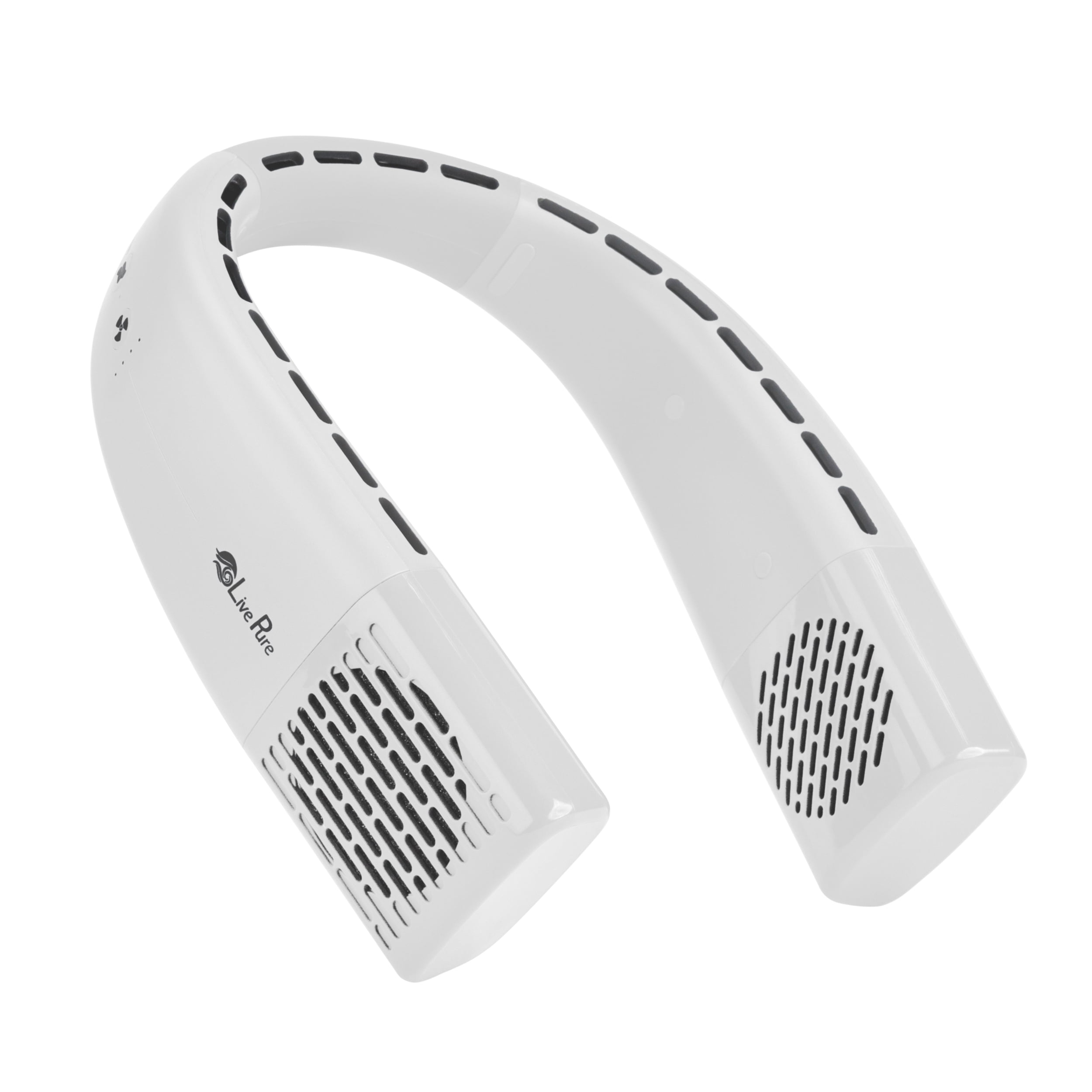 Ice White Ergonomic Bladeless Portable Neck Fan