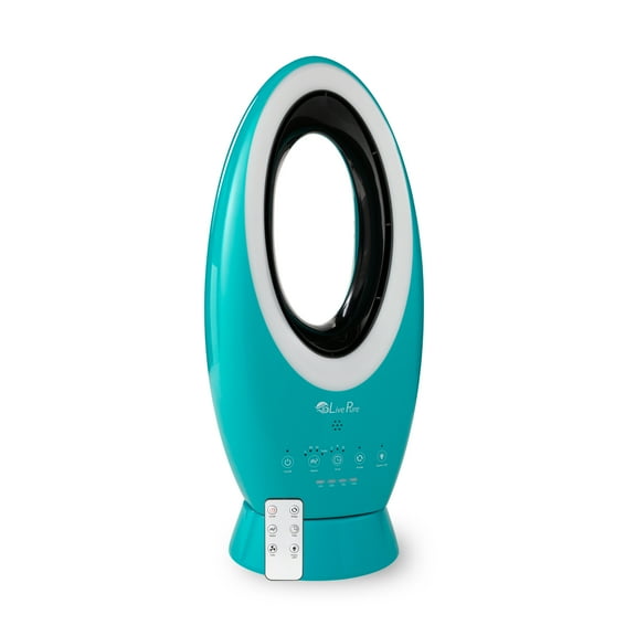 LivePure LP1780 Rechargeable Bladeless Indoor/Outdoor Fan, Teal