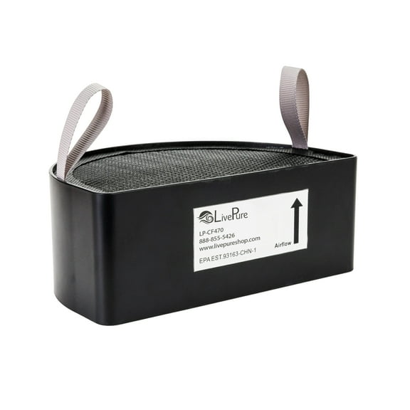 LivePure Replacement Granular Carbon Filter for LP470THP Air Purifier w/Granular Carbon Insert