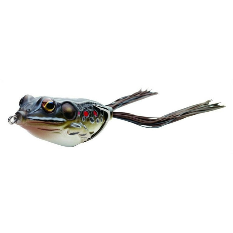 Live Target Koppers Popper Frog Lure, 2-1/-Inch,/4-Ounce, Brown/Black