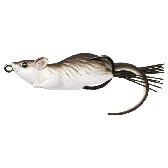 LiveTarget MHB90T400 Mouse Hollow Body Topwater Lure, 3 1/2", 4/0