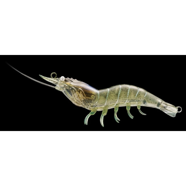 LiveTarget SSH90SK918 Hybrid Shrimp Pre-Rigged Jig, 3 1/2, 3/8 oz, #8