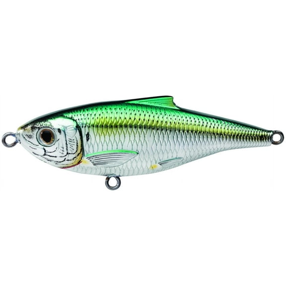 LiveTarget Scaled Sardine Twitchbait, 0-1', 3 1/2", 11/16 oz, 933 Silver/Green