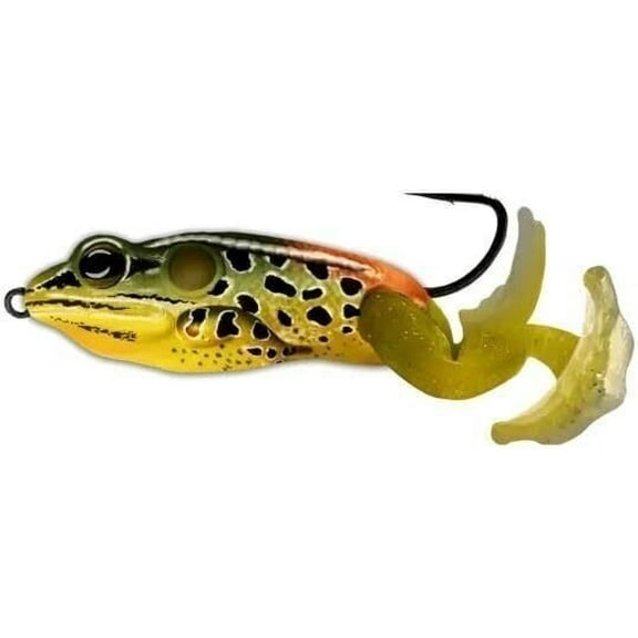 LiveTarget The Ultimate Frog Stride Bait 2", 3/4 Oz, Emerald/Rd