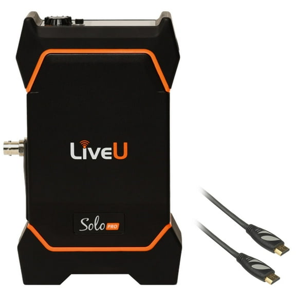 LiveU Solo Pro SDI/HDMI 4K Video/Audio Encoder Bundle with Pearstone 6' HDMI Cable with Ethernet