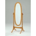 thumbnail image 1 of Liveasy Swivel Adjustable Full-Length Oval Wood Cheval Floor Mirror in Oak, 1 of 6