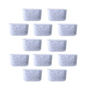 Liveday 12pcs Replacement Charcoal Water Filters Non-woven Filter for Coffee Makers