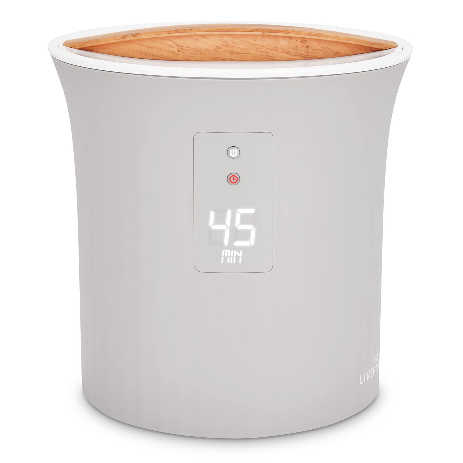 LiveFine Gray Electric Towel Warmer with LCD Display