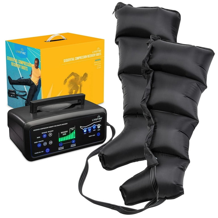 Livefine XL Leg Calf Foot Massager Boots for Circulation and Pain Relief