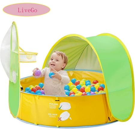 Livego Foldable Portable Easy Assembly 37'' x 30'' Beach Tent